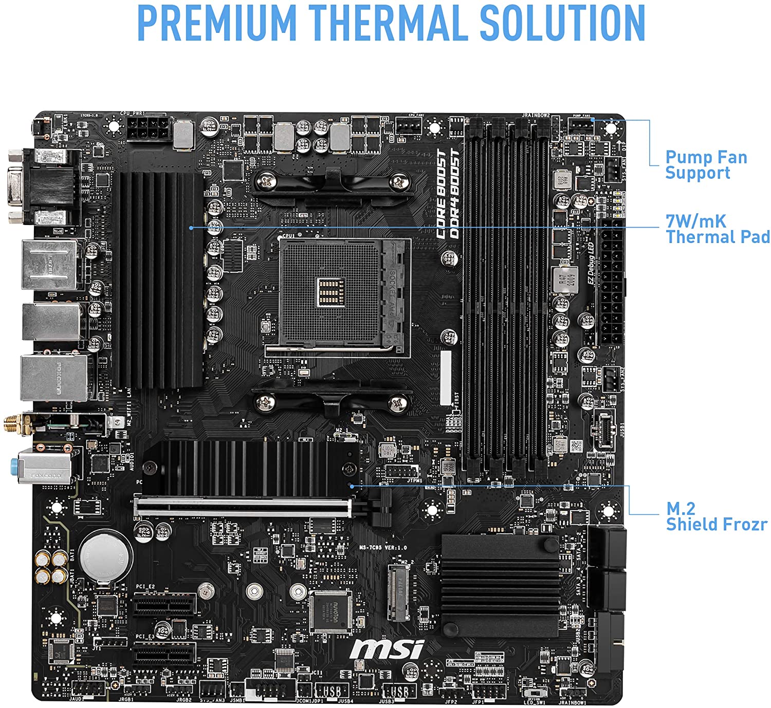 MOTHER BOARD MSI B550M PRO-VDH WIFI