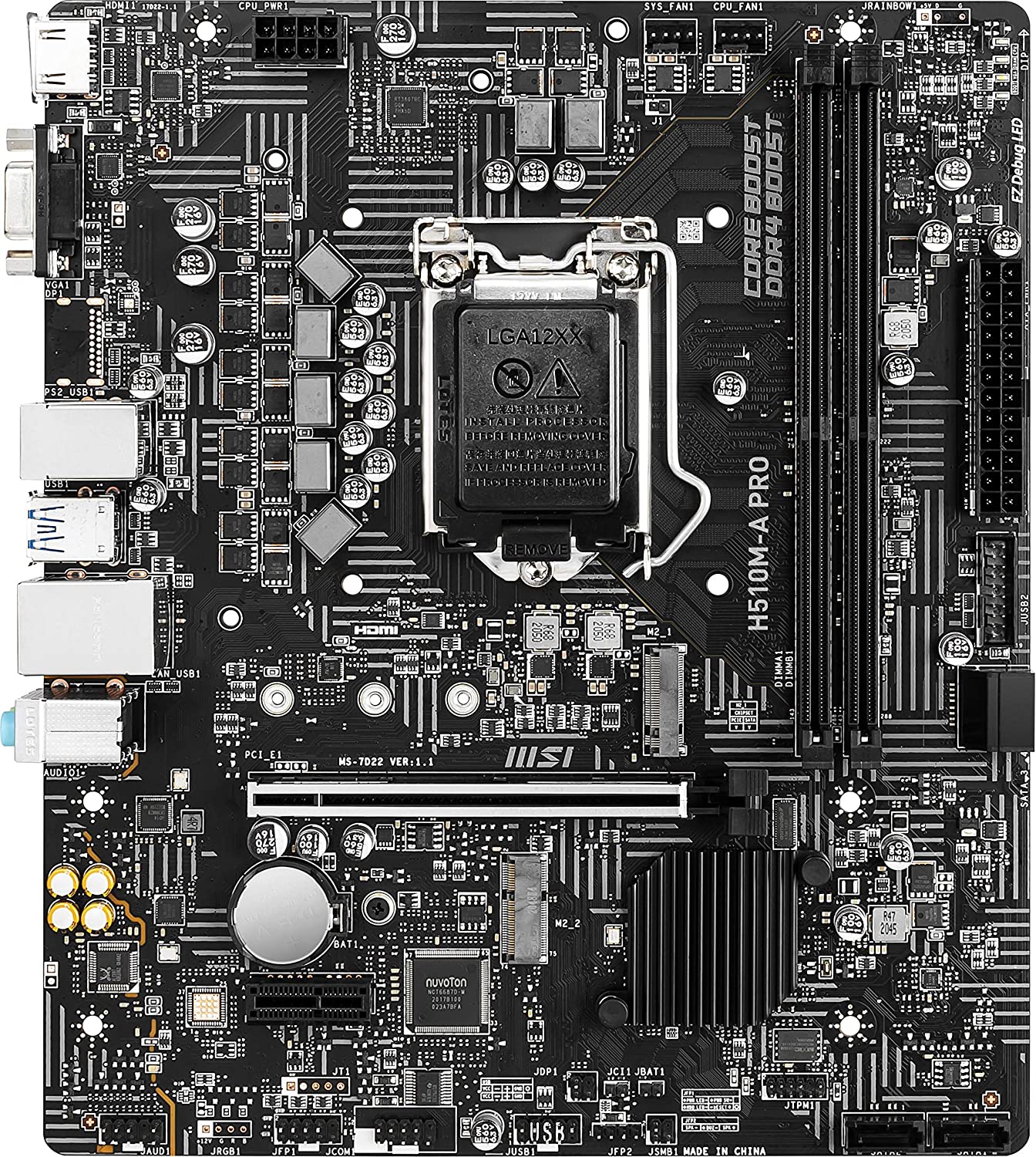 MOTHER BOARD MSI H510M-A PRO