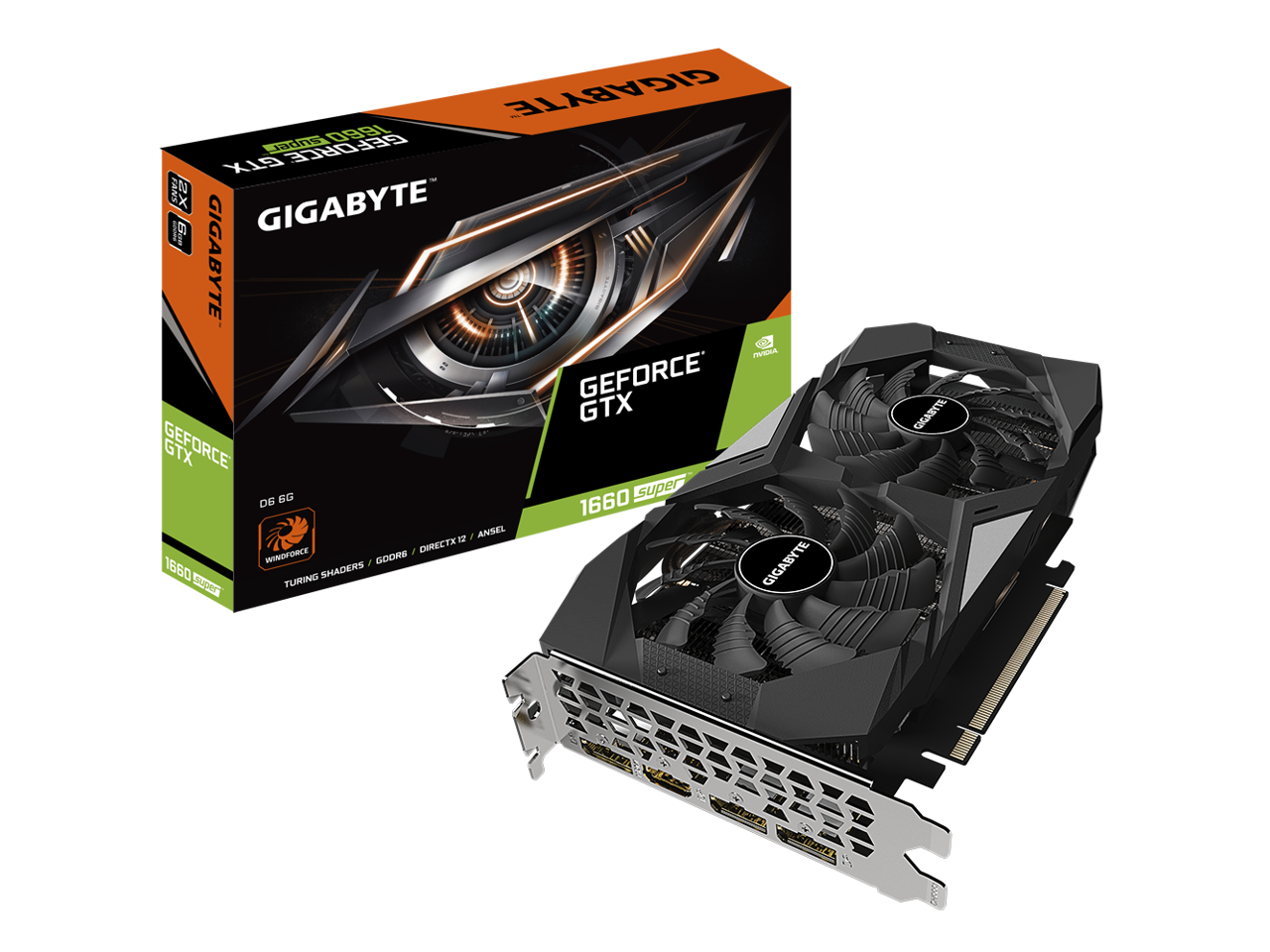 GRAPHIC CARD GIGABYTE GEFORCE GTX 1660 SUPER D6 6G