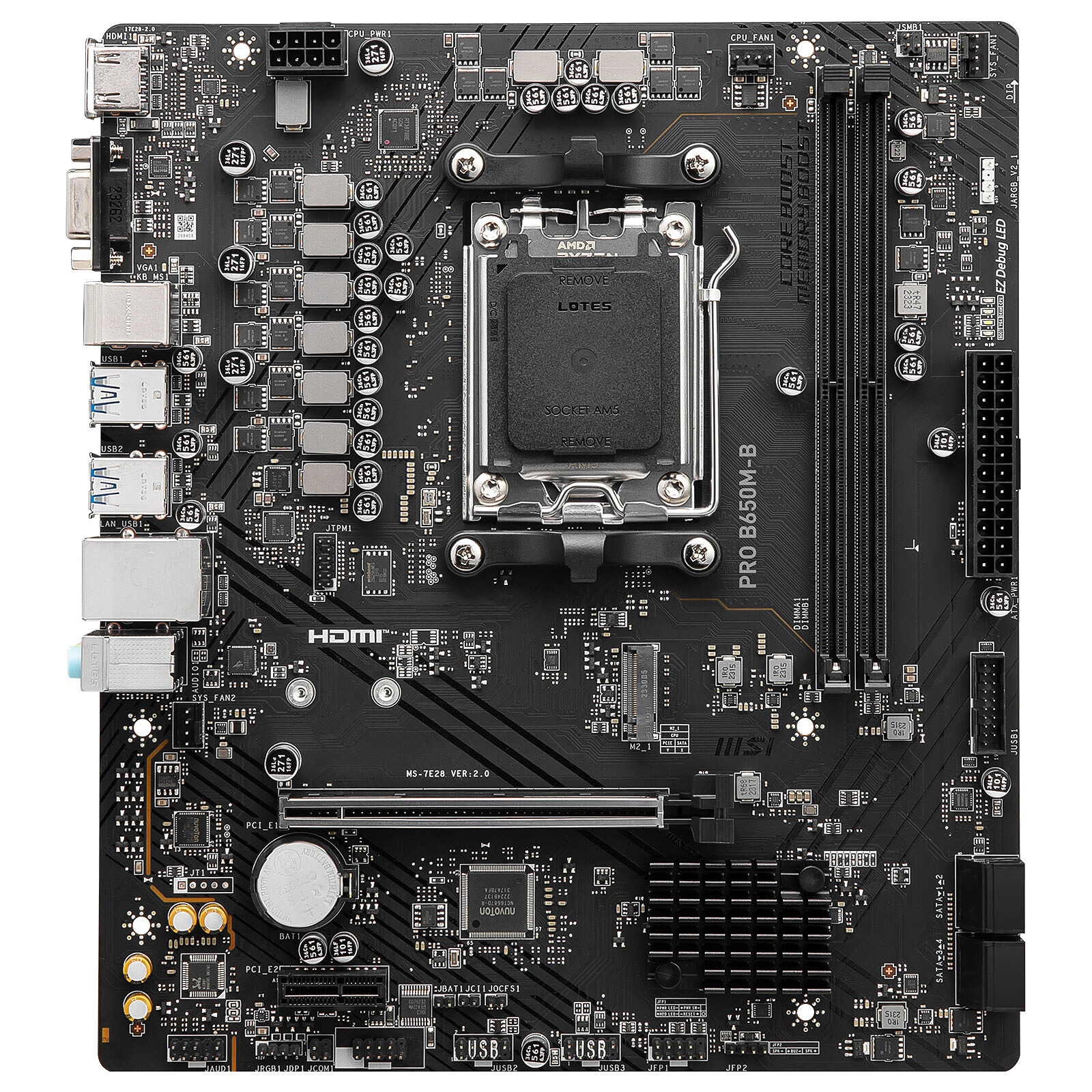 MOTHER BOARD MSI PRO B650M-B